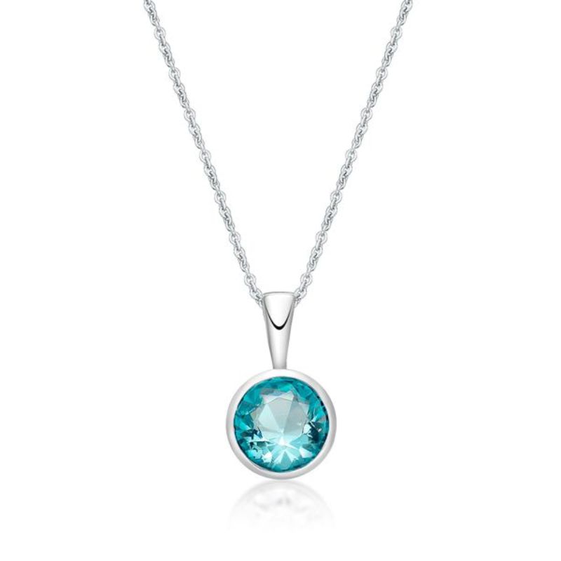 Picture of MARCH       , 5mm BEZEL PENDANT with CHAIN